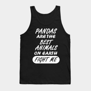 Cute Panda Bears Eucalyptus Quote Women Girls Tank Top